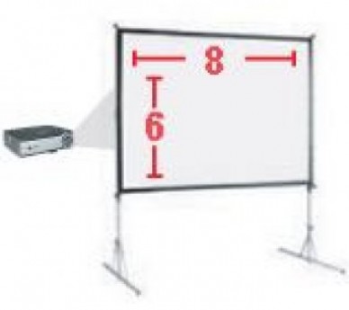 6' X 8' FAST FOLD PROJECTION SCREEN
