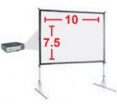 7.5' X 10' FAST FOLD PROJECTION SCREEN