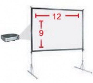 9' X 12' FAST FOLD PROJECTION SCREEN