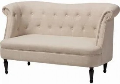 French Tufted Love Seat