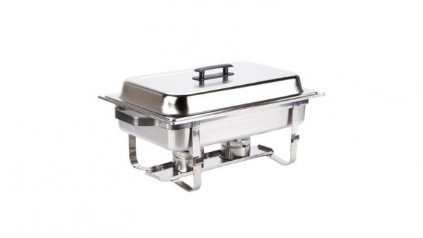 8 Quart Full Size Stainless Steel Chrome Chafing Dish