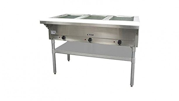 3 Well Electric Steam Table