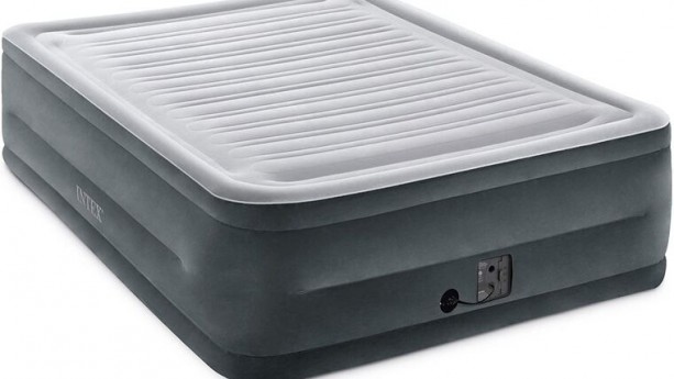 Intex Comfort Plush Elevated Dura-Beam Airbed with Internal Electric Pump, Bed Height 22