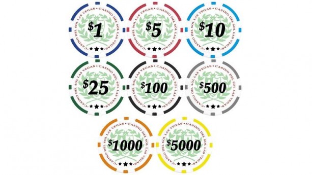 $1000 Orange Poker Chip Rental & Purchase
