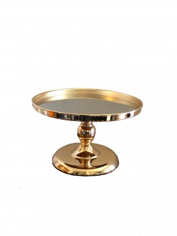 Lux Gold Mirror Cake Stand 10