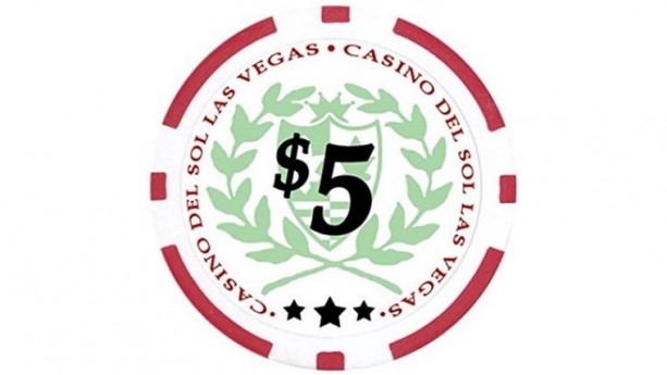 $5 Red Poker Chip Rental