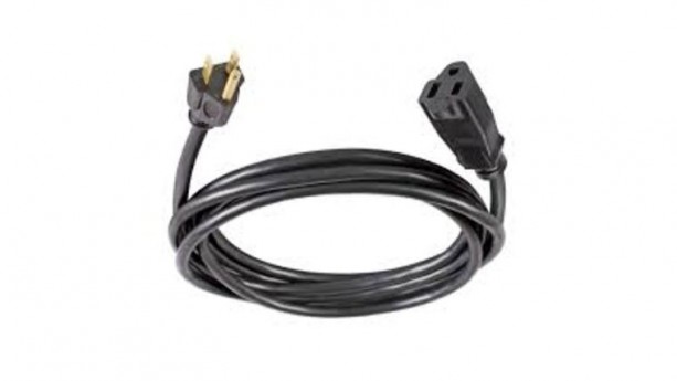 10' Black 14/3 - 3 Plug AC Power Cable Rental