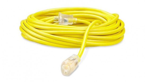 100' Yellow 14/3 AC Power Cable
