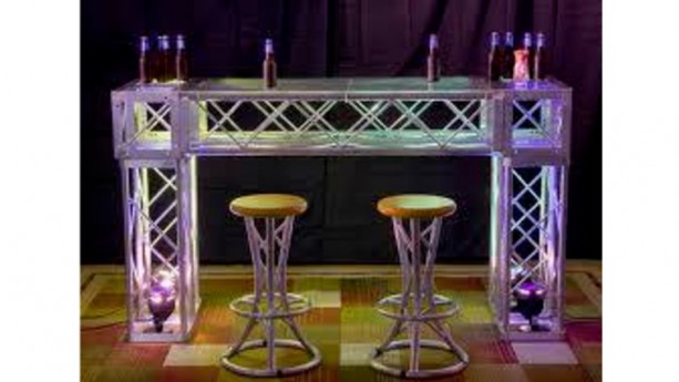 6' Truss Bar With (2) Curved Truss Stools Package Rental