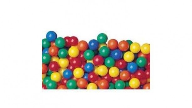 100 pcs Crush-Proof Phthalate Free non-PVC Plastic Ball Pit Balls in 5 Colors - 3.1