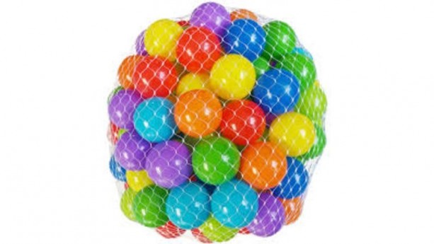 1000 pcs Crush-Proof Phthalate Free non-PVC Plastic Ball Pit Balls in 5 Colors - 2.5