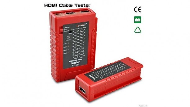 Noyafa NF-622 HDMI Cable Tester to Check Disorder, Short, Open and Cross Connection for HDMI and Mini-HDMI Cable