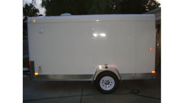 6' W x 12' L x 6' H Enclosed Trailer With Ramp