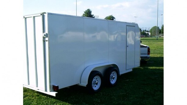 6' W x 16' L x 6.5' H Enclosed Trailer With Ramp