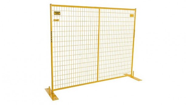 7.5' x 6'H Yellow Perimeter Patrol Temporary Fencing Panels