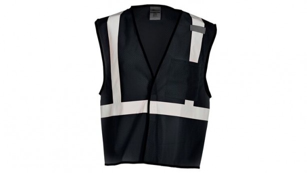 Black ML Kishigo B120 Series Economy Enhanced Visibility Mesh Identification Vest