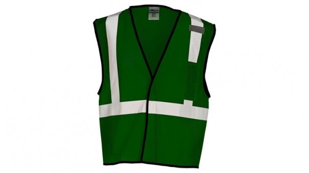 Green ML Kishigo B120 Series Economy Enhanced Visibility Mesh Identification Vest