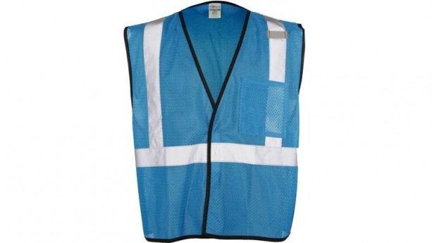 Light Blue ML Kishigo B120 Series Economy Enhanced Visibility Mesh Identification Vest