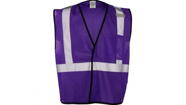Purple ML Kishigo B120 Series Economy Enhanced Visibility Mesh Identification Vest