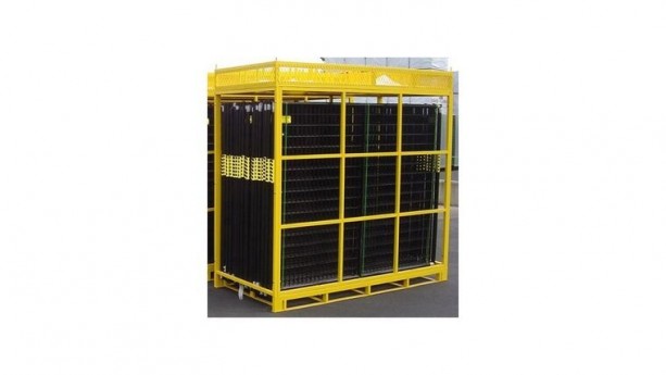 Replacement Pallet ONLY w/Basket for Perimeter Patrol Panels - Yellow