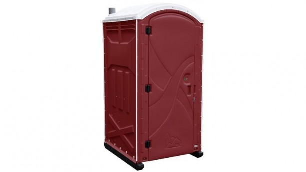 Maroon Axxis Portable Restroom Unit Rental