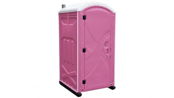 Pink Axxis Portable Restroom Unit Rental