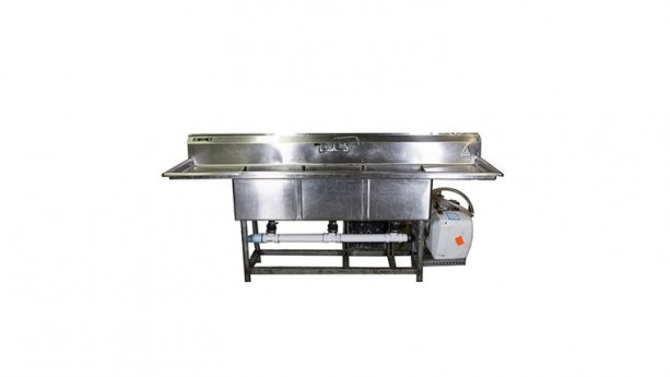 Stainless Triple Hot/Cold Sink