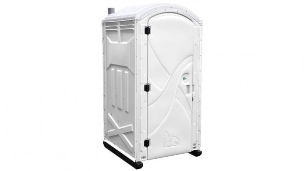 White Axxis Portable Restroom Unit Rental