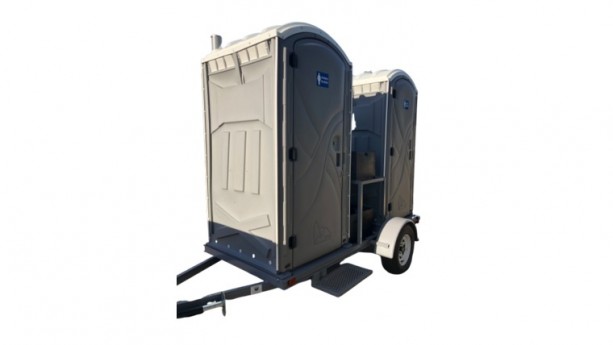 2 Stall Basic Portable Restroom Trailer Unit