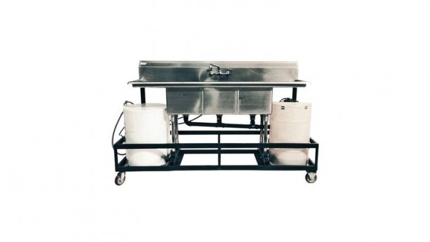 3 Compartment Sink With Cart