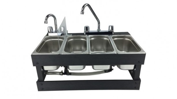 4 Compartment Tabletop Portable Cold Sink Rental