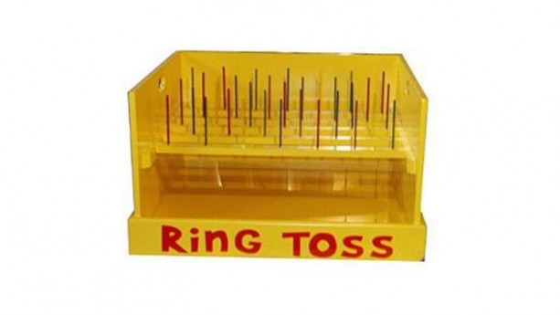 2' x 2' Yellow Pegs Ring Toss Carnival Game