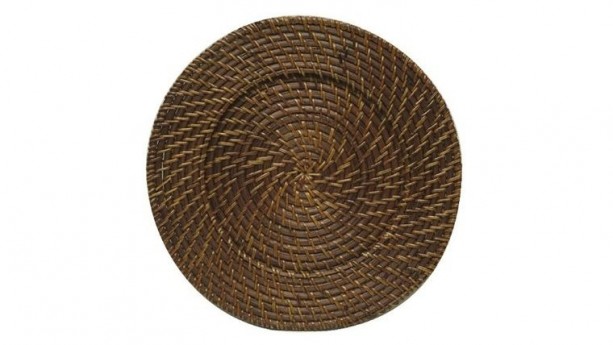 Brown Rattan Charger Plate