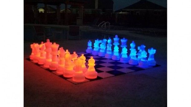 25 Plastic LED Giant Chess Set