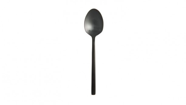 Fortessa® Arezzo Brushed Black Dessert/Oval Soup Spoon 8