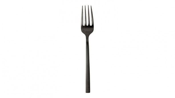 Fortessa® Arezzo Brushed Black Serving Fork 9.25