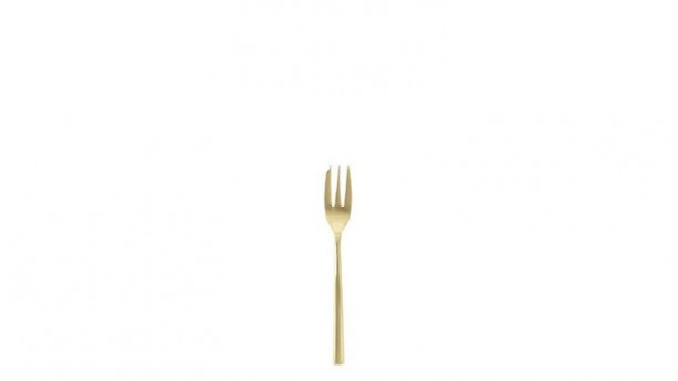 Fortessa® Arezzo Brushed Gold Appetizer/Cake Fork 6.25