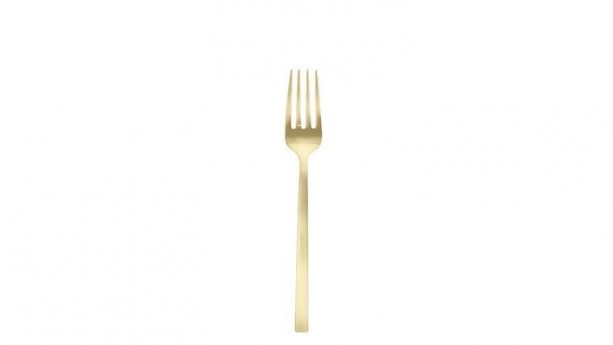 Fortessa® Arezzo Brushed Gold Serving Fork 9.25