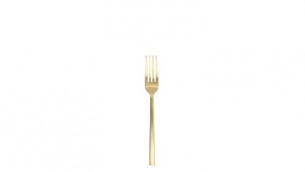 Fortessa® Arezzo Brushed Gold Table Fork 8.25