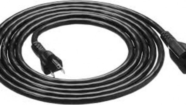 9' Black 14/3 AC Power Cable Rental