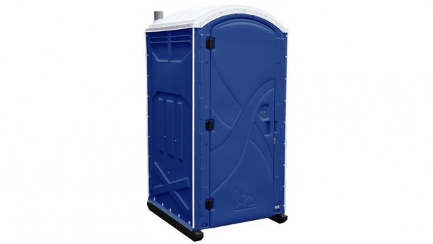 Dark Blue Axxis Portable Restroom Unit Rental