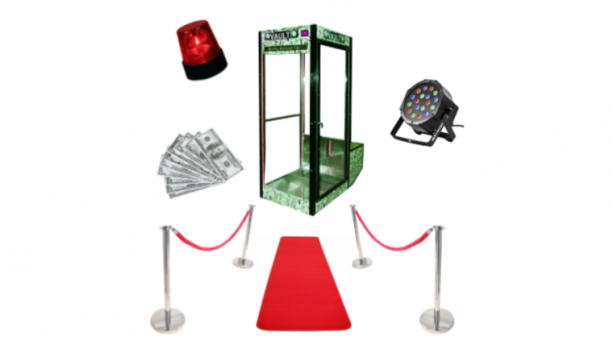 Ultimate Cash Cube / Cage / Money Machine Game Rental