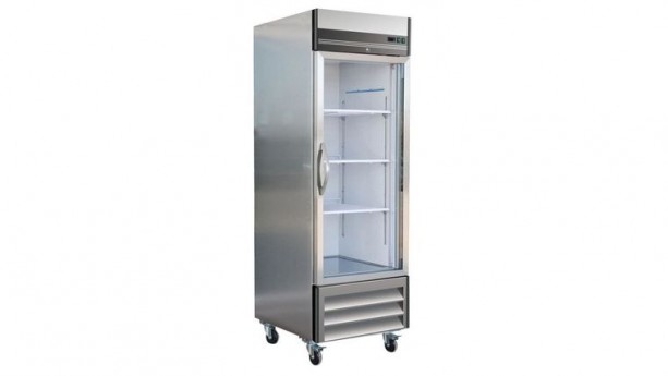 Single Glass Door Commercial Freezer Unit