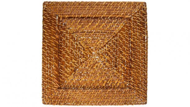 Square Rattan Charger Plate
