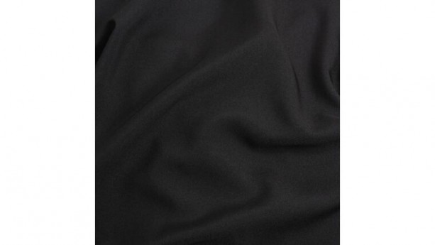 90” x 156” Black Polyester Rectangular Banquet Table Cover Rental