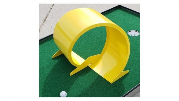 Metal 360 Loop Mini Golf Game Obstacle