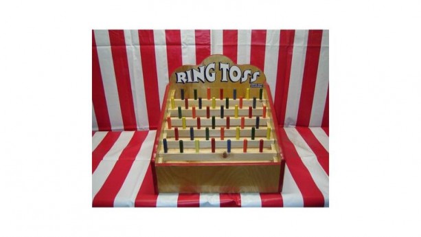 Wood Carnival Ring Toss Game