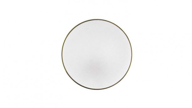 White Glass Charger Plate