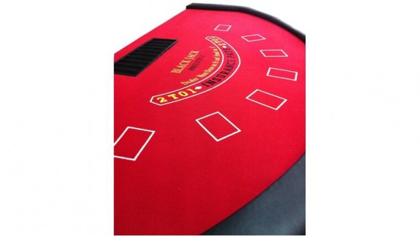 6' Red Blackjack Casino Game Table Top Only