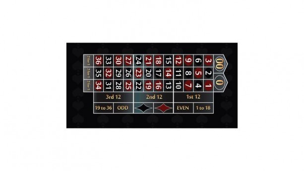 8' Black Roulette Casino Gaming Table Kit